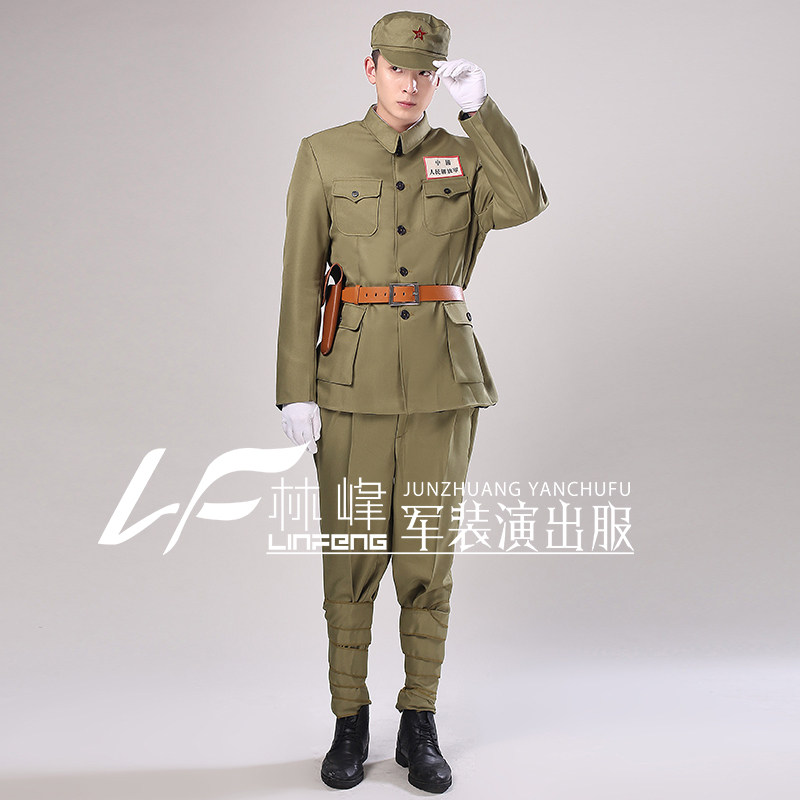 夏季抗美援朝舞台表演影视制服图片