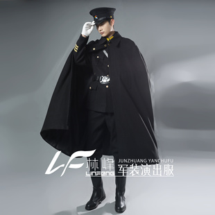 民国军阀男士披风毛呢全套宽松剧本推理演出写真影楼包邮2023新款