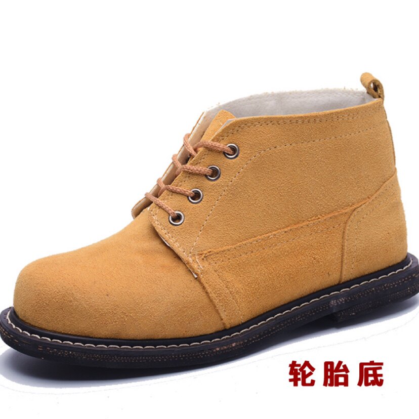 演出用鞋民国劳保轮胎底国军士兵耐高温高帮防砸防穿八佰反绒男鞋