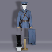 民国革命服装 包邮 剧本杀演绎 南昌起义抗战影视棉麻北伐军长靴 新款