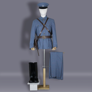 新款南昌起义抗战影视棉麻北伐军长靴包邮民国革命服装剧本杀演绎