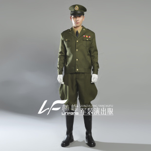 民国演出国军官张灵甫同款夹克作战服套装剧本杀演绎推理2022新款