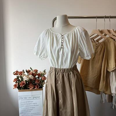 ilook衬衫2025夏日系文艺休闲