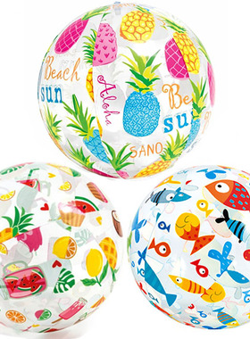 INTEX大人儿童 卡通PVC充气水球沙滩水球水上玩具戏水球排球包邮