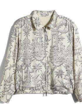 ALD ReversidleResortJacket真丝双面穿印花度假夹克25011503