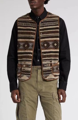 美式经典毛绒男款休闲马甲