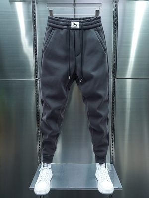 休闲裤秋冬季加绒加厚卫裤哈伦裤