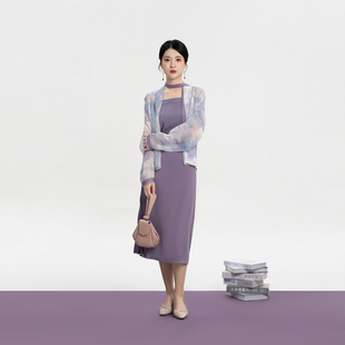 现货织造司 原创宋制汉服女雪纺飞机袖 宋抹七分一片式 旋裙 赴朝暮