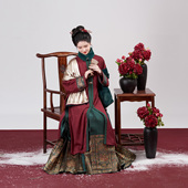 亭边影织造司原创明制汉服对襟上袄仿妆花马面裙套装 秋冬 2025新款