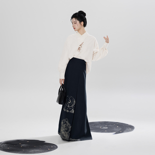 改良三裥裙半裙 国风衬衫 织造司×广州海事博物馆联名款 夜海行动