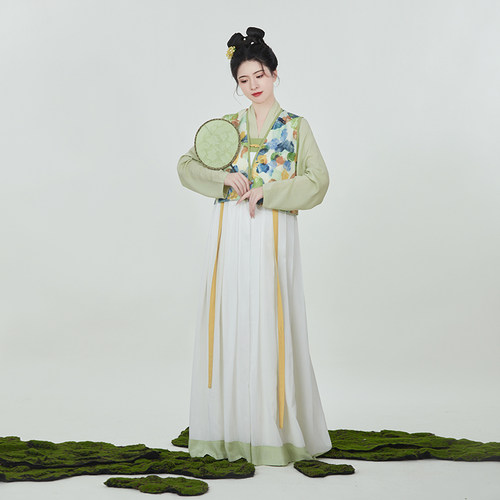织造司原创唐制汉服三彩载乐
