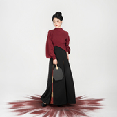 高领打底衫 织造司原创明制汉服针织改良飞机袖 上衣集合链接