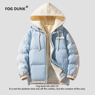 FOG 宽松休闲加厚保暖棉衣外套潮流连帽棉 DUNK假两件棉服男女冬季