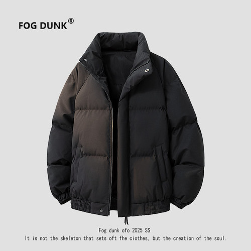 FOG DUNK立领棉衣羽绒棉服2026新款秋冬季加厚保暖面包服外套男