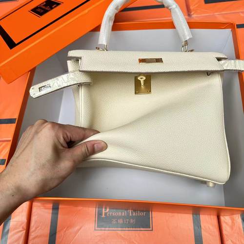 断色清！高端必入！限量分享！头层牛皮togo荔枝纹KL28真皮凯莉包