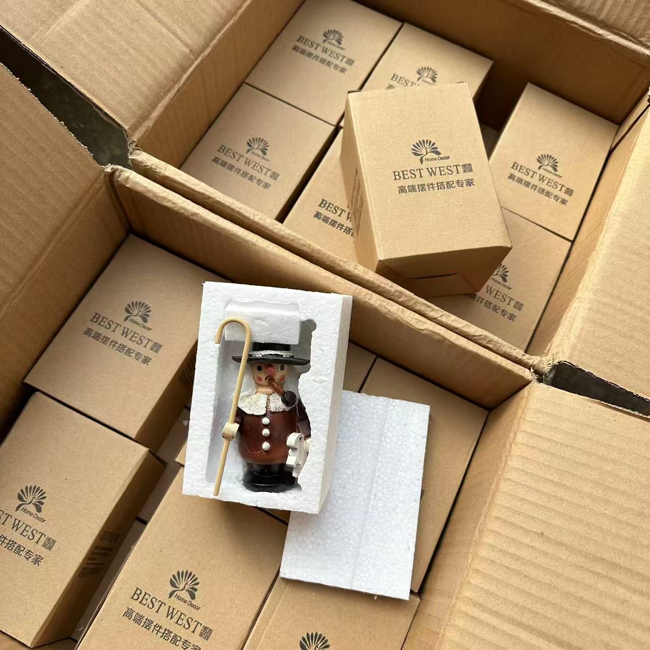 出口欧美转内销~!外网售几十美刀!美式复古木质公仔小摆件