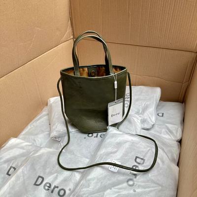 复古感超绝！！正价300+！国内公司单~手抓纹理油蜡皮面水桶挎包