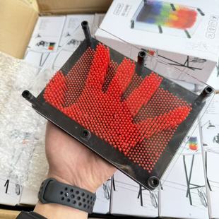 出口外单！彩色3D立体百变针画手模印糖果色多彩克隆魔术创意玩具