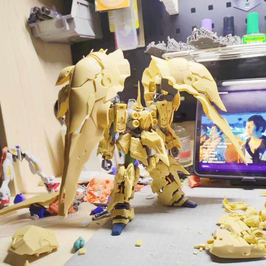 HGUC刹帝利树脂白模改件