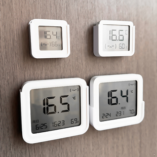 适用于米家蓝牙小米温湿度计3 3mini 2 壁挂上墙贴墙背胶安装支架