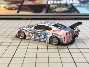 1/64 Rocket Bunny  车模尾翼蚀刻片拖车钩改装件
