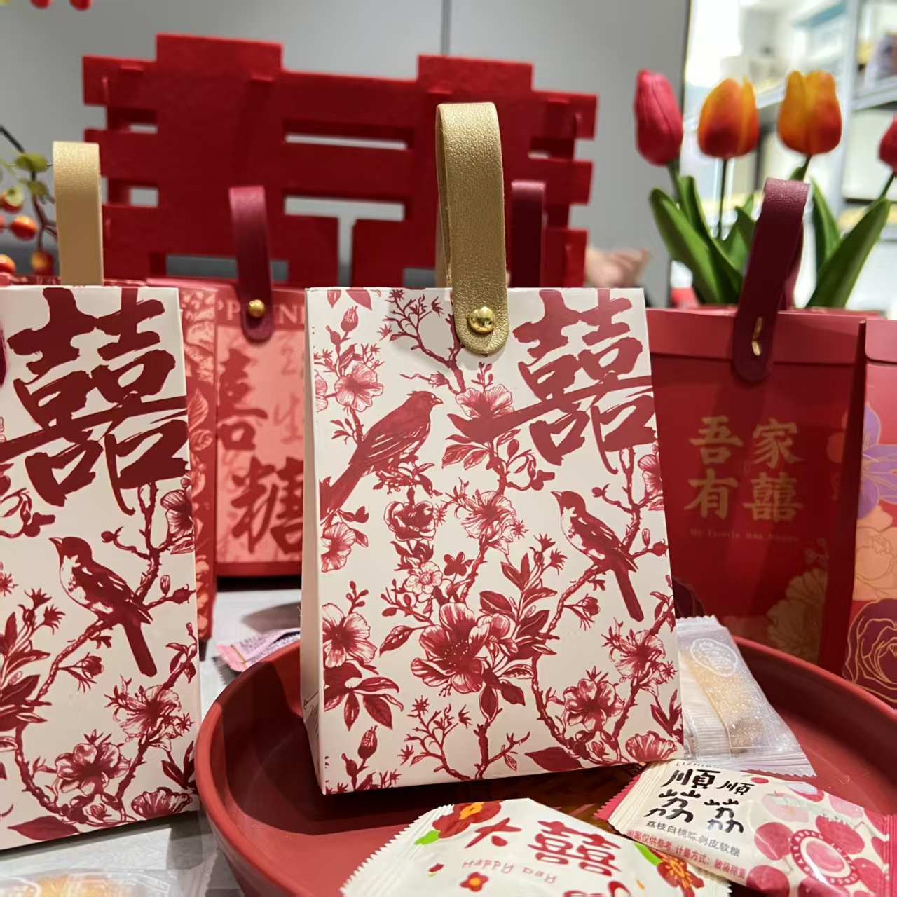 喜糖盒子结婚糖盒喜糖袋2025新款订婚糖果包装纸盒婚礼伴手礼品盒