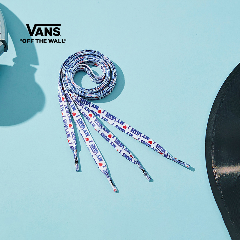 白色印花运动休闲男女鞋带