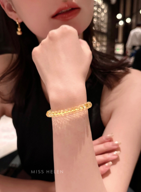 Miss Helen黄水晶手链女手串女款好运招财精致叠戴百搭夏2025新款