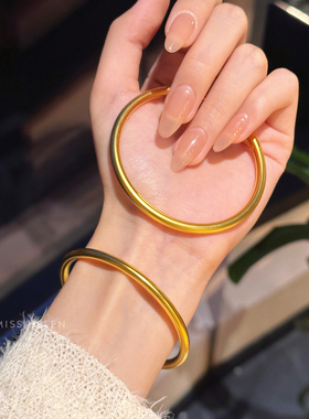 95折古法沙金手镯叠戴