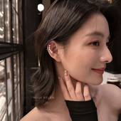 耳环小众耳饰个性 MISS HELEN日系简约夏天然珍珠耳骨夹女耳夹新款