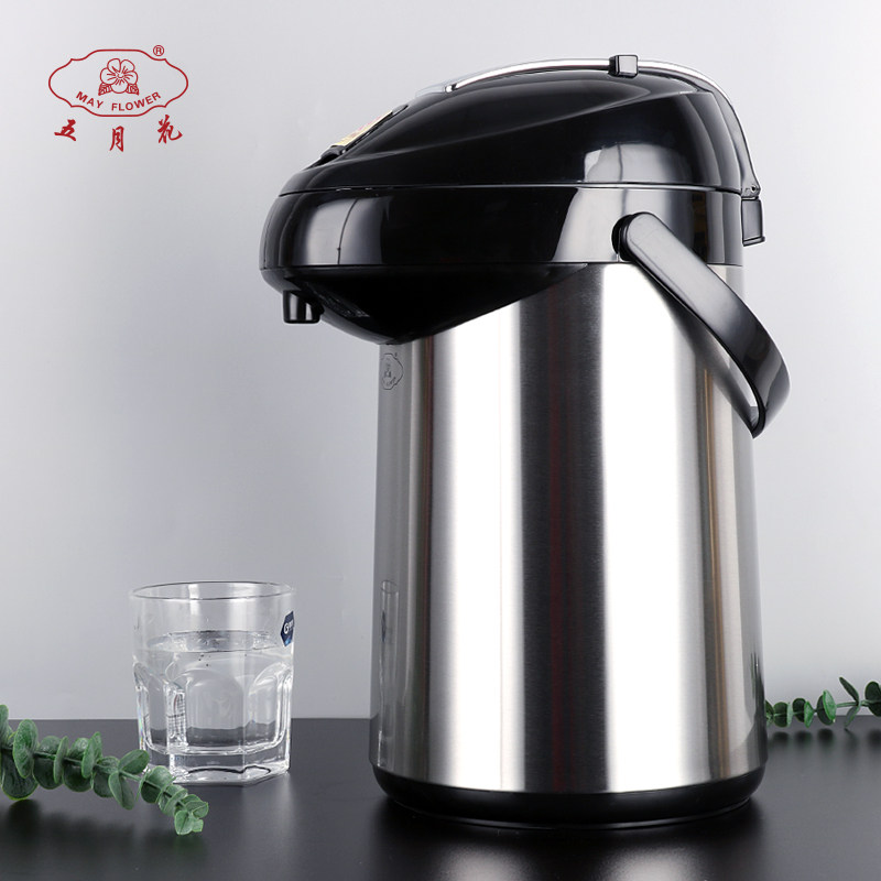 五月花保温壶家用大容量热水壶家用热水瓶玻璃保温瓶不锈钢暖水壶