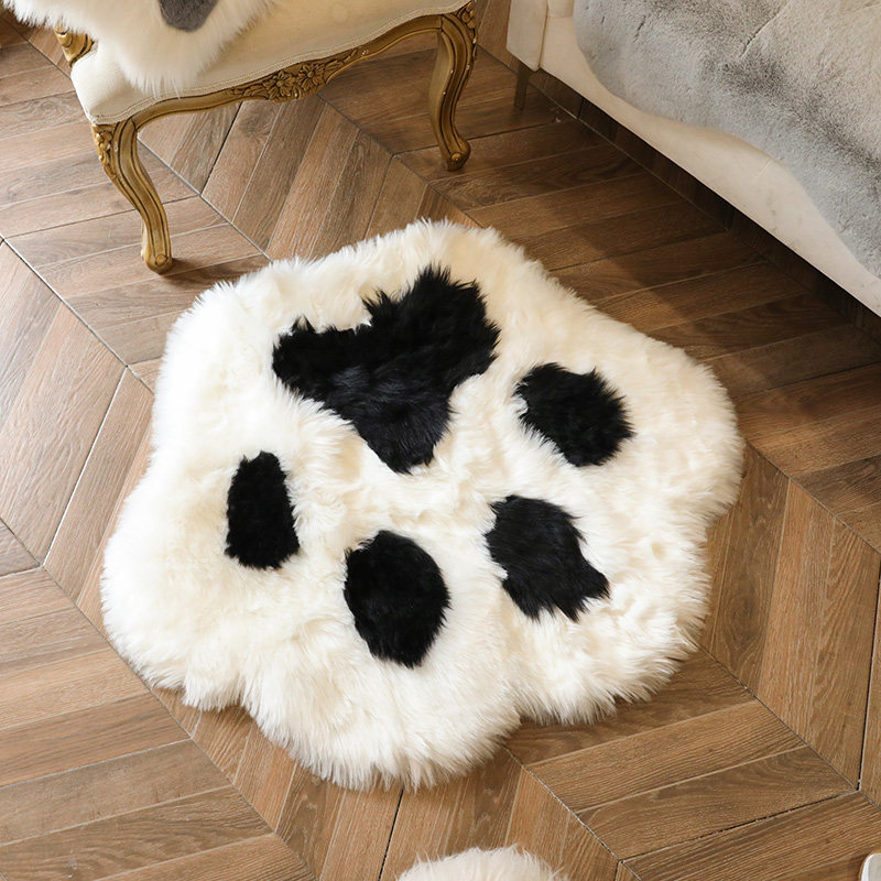 天长地久家居爪爪垫ins风冬季毛绒床边地垫轻奢防滑地毯,居家布艺,家用脚垫,淘宝优惠券,粉丝福利购,淘宝优惠卷