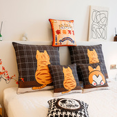 天长地久背影猫抱枕午睡抱枕办公室神器床头大靠枕沙发抱枕腰枕