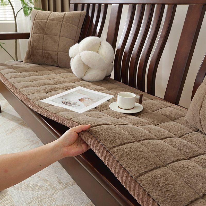 新款仿兔毛冬季实木沙发垫加厚中式木沙发套防滑简约现代四季通用,居家布艺,沙发垫,淘宝优惠券,粉丝福利购,淘宝优惠卷