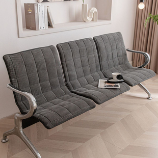 灯芯绒加厚公共椅坐垫连排椅套医院银行椅套不锈钢候诊椅套