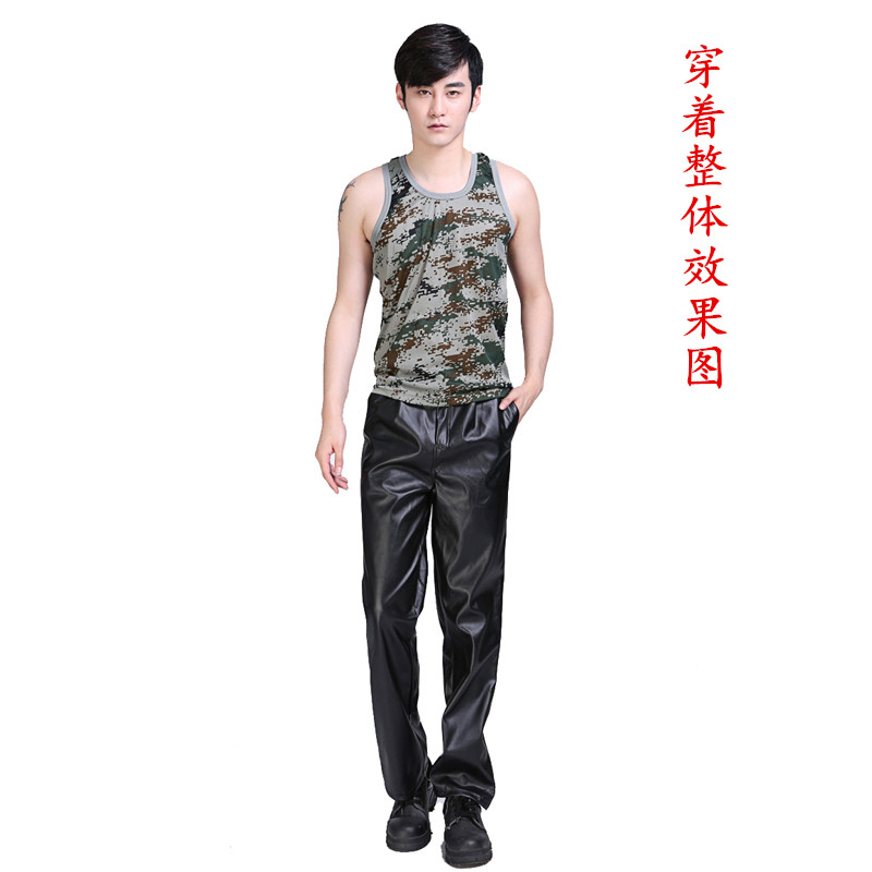 Pantalon cuir homme droit - Ref 1486828 Image 5