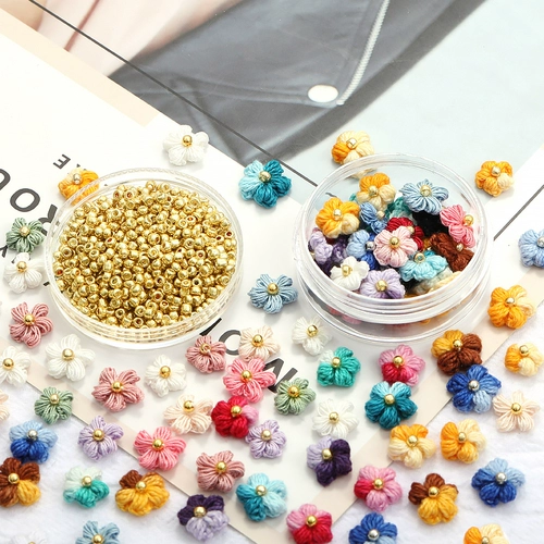 Медные золотые бусины, украшение-шарик ручной работы, аксессуар, браслет из бисера, со сквозным отверстием