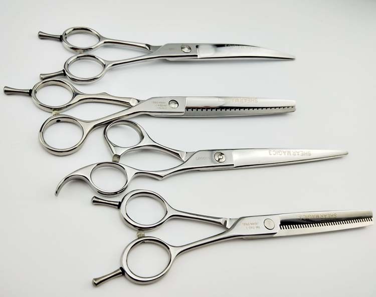 宠物美容剪刀乐比奇美修毛剪牙剪子直剪弯剪打薄剪泰迪狗狗鱼骨剪