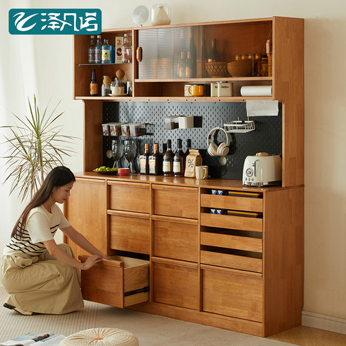 实木多功能餐边柜大容量