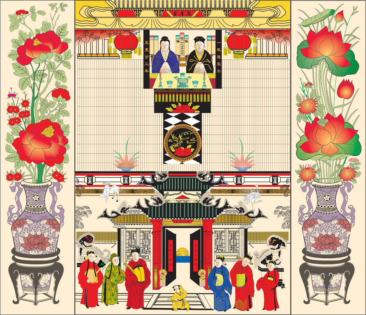 725海报印制展板写真喷绘贴纸343家谱祖谱族谱祖宗灵位