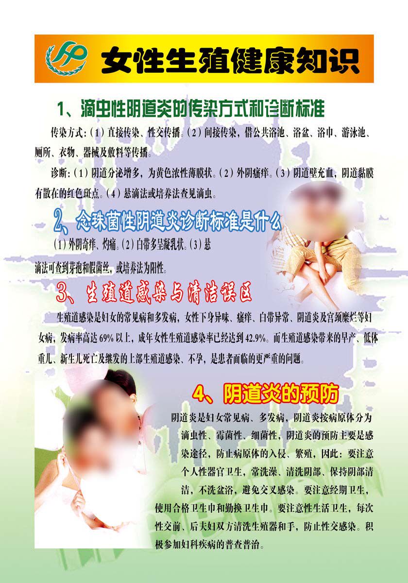 622海报印制海报展板素材376女性生殖保健健康知识