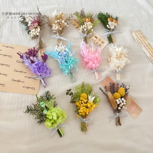 迷你满天星干花花束礼盒配饰插花瓶diy材料包贺卡相框门牌香薰花