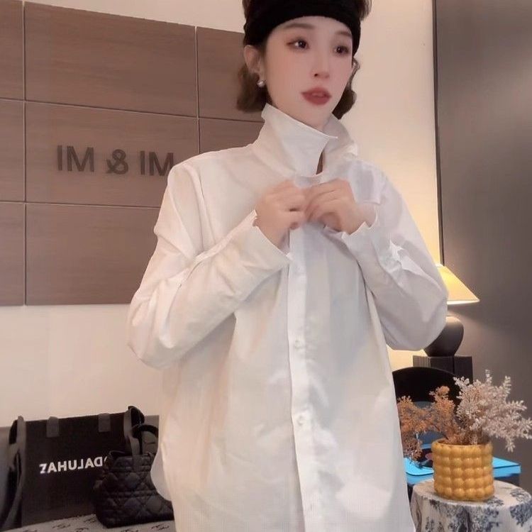 韩版设计感花苞领格子衬衫女高级感轻奢减龄洋气长袖衬衣别致上衣
