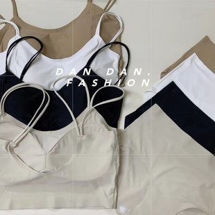 吊带一体式 FULL 无痕固定杯抹胸美背冰丝内衣薄款 CHARM 防走光