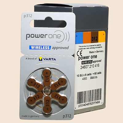 powerone德国进口p312助听器电池