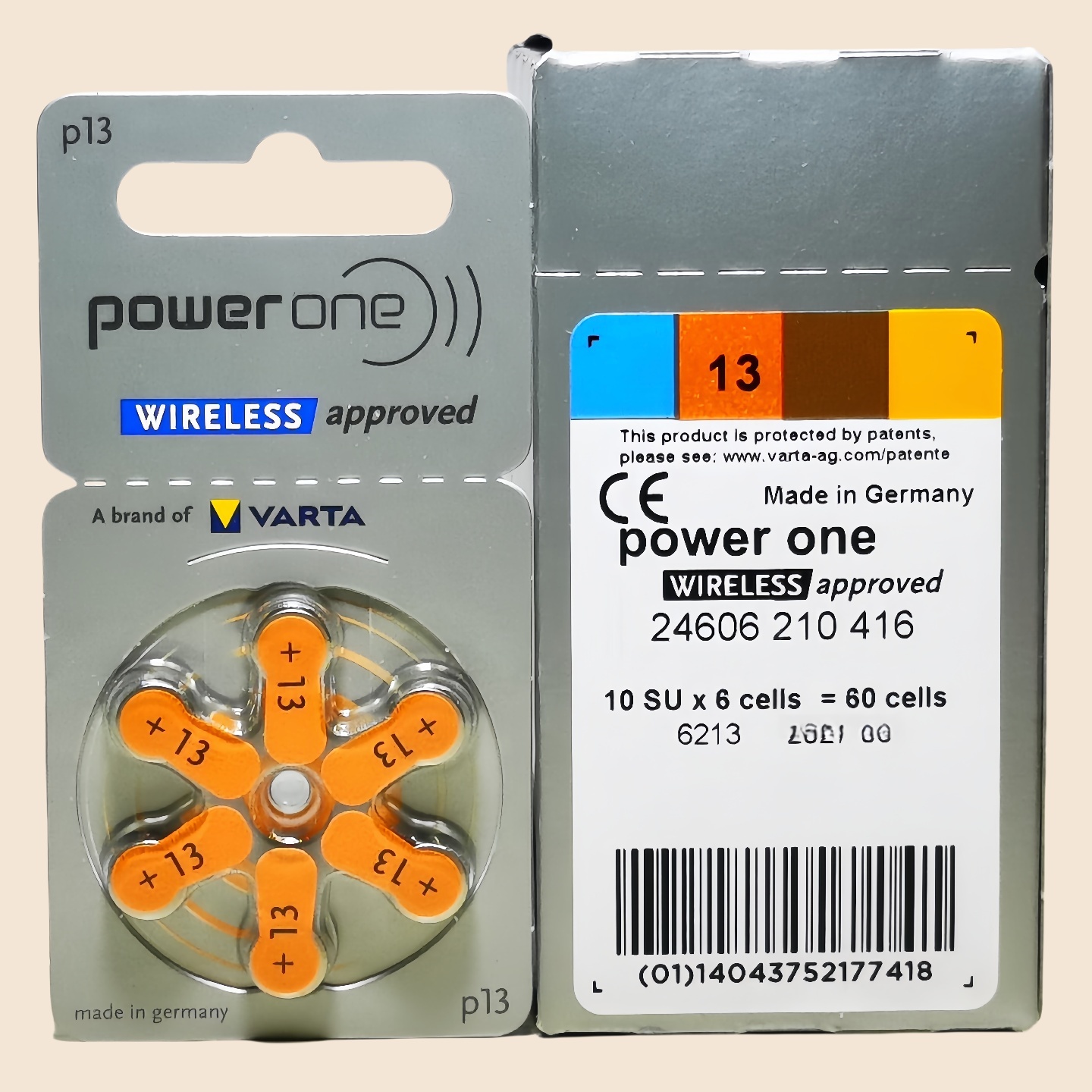 poweronep13锌空助听器电池