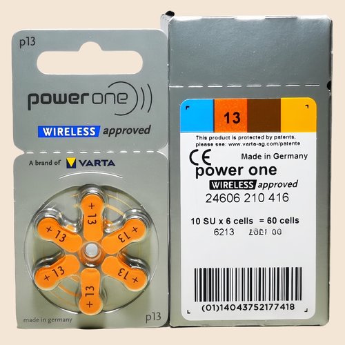 poweronep13锌空助听器电池