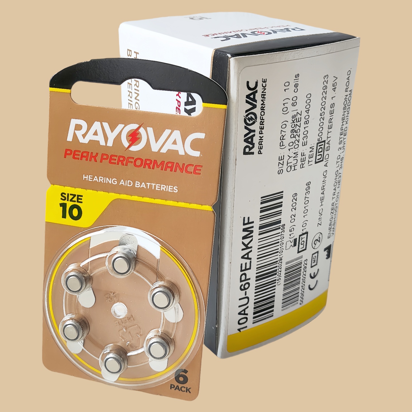 RAYOVACPEAK10进口助听器电池