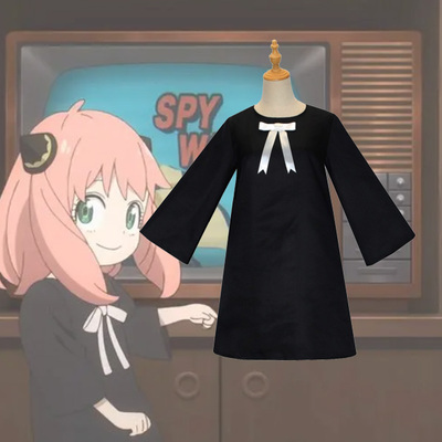 间谍过家家阿尼亚cos服SPY×FAMILY福杰和裙妮娅cosplay黑色
