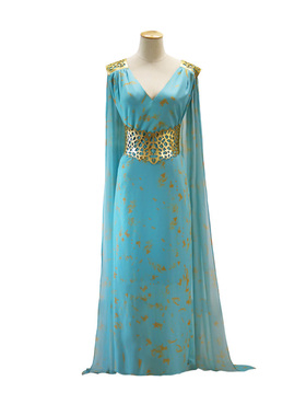 权力 权利的游戏丹妮莉丝Daenerys Targaryen cos龙母同款连衣裙